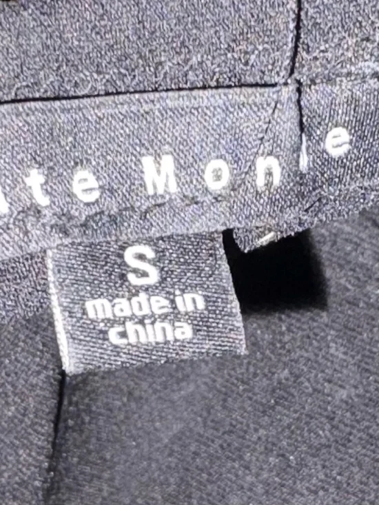 Haute Monde Black One-Piece with Rhinestone Fringe women’s dress - Picture 3 of 3